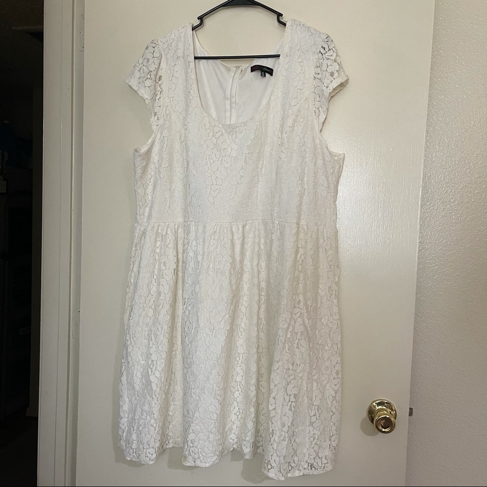 White/ivory lace dress